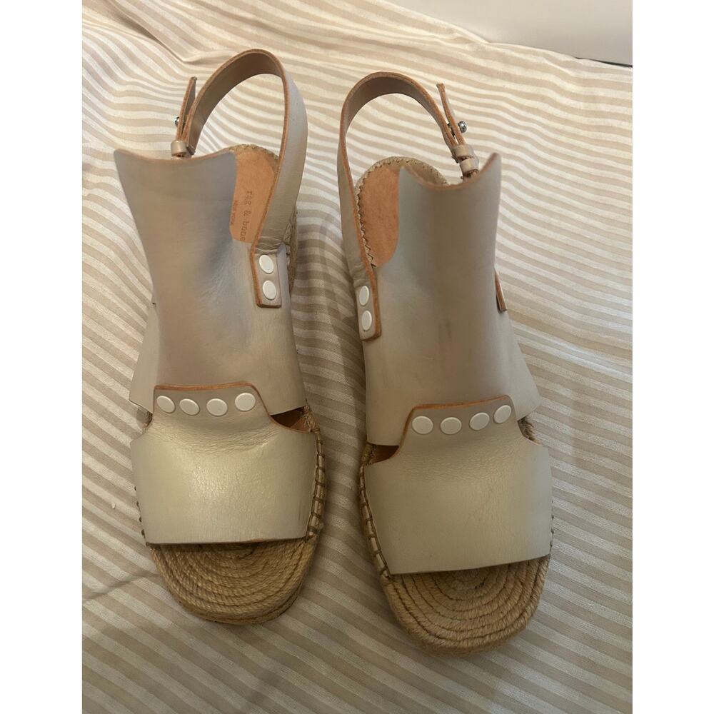 Rag and Bone Sayre Espadrille Wedge Sandal Size EU 38.5 or 8.5 US - Picture 1 of 8
